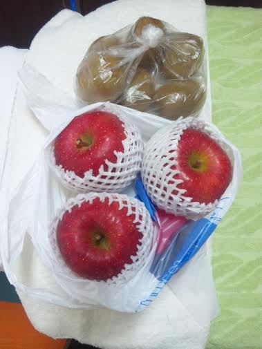 リンゴとキウイ